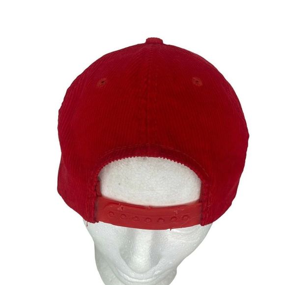 Vintage KSON Country Radios Station Hat San Diego Red Corduroy snap Back Trucker - Picture 4 of 6